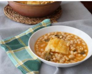 Bean stew with cod recipe