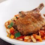 Beans recipe with veal leg