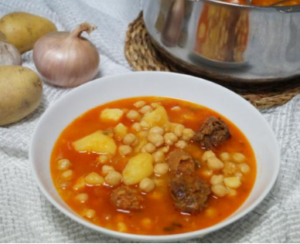 Chickpea stew with chorizo ​​recipe