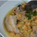 Chickpea stew with pork recipe