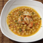 Homemade Chickpeas with Prawns Recipe