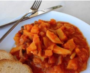 Pod stew with cuttlefish recipe