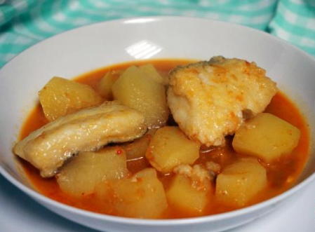 Potato and cod stew recipe