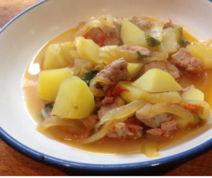 Potato and tuna stew recipe