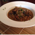 Recipe for black bean stew with meat