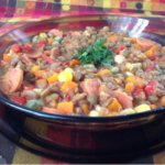 Recipe of Lentils with vegetables and chorizo