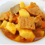 Seitan stew with potatoes recipe