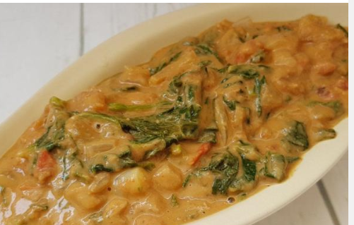 Spinach stew with peanut butter recipe