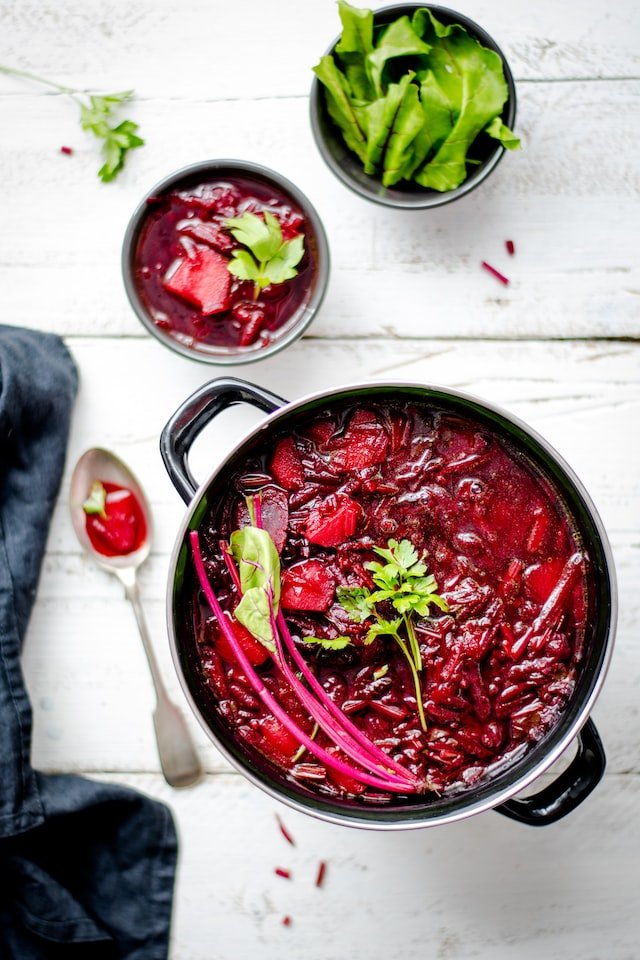 Red beet and cucumber cold soup recipe - FoodsDiary