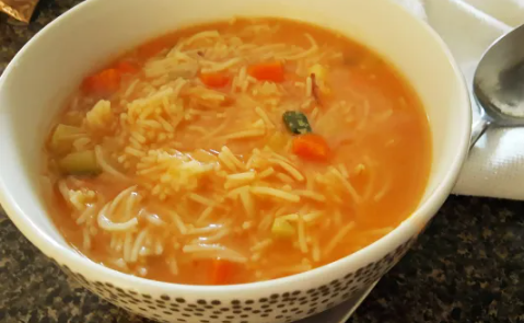 Vegetable Noodle Soup Recipe - FoodsDiary