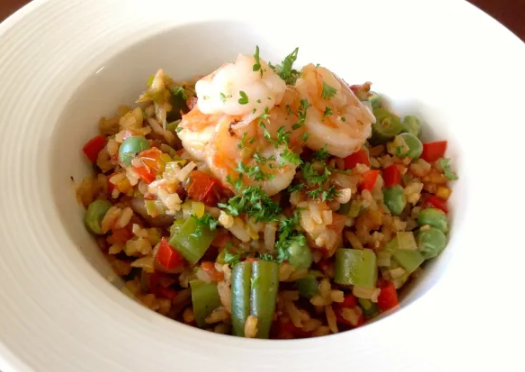 Colombian style rice with shrimp recipe