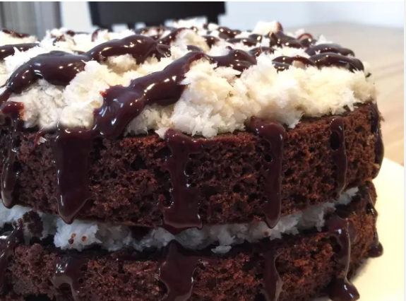 Chocolate and grated coconut cake recipe