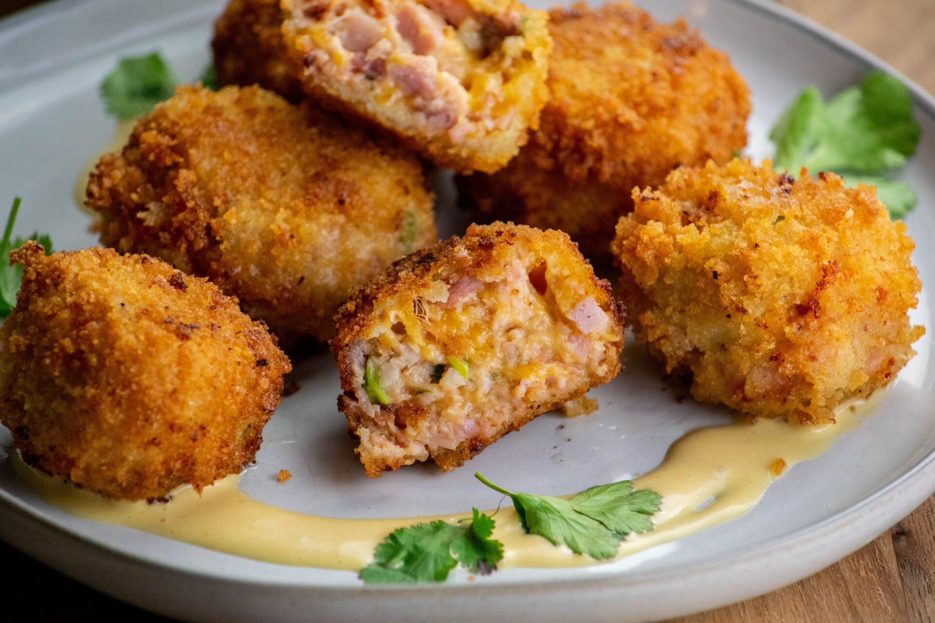 Fried ham and cheese croquettes recipe FoodsDiary